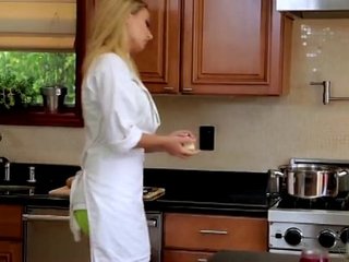 Natalia Starr has sex in the Kitchen