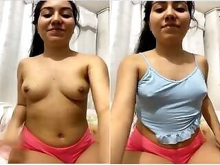 Sexy Euro Girl Shows Her Boobs
